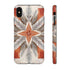 Silver Feather Compass - Impact Resistant Phone Case